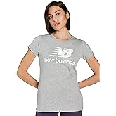 New Balance Womens Nb Essentials Stacked Logo Short Sleeve 19