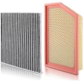 Engine &amp; Cabin Air Filter Replacement 52022378AB FC38185 WA10096 PAF316 | Compatible with Jeep Cherokee L4 2.4L/ V6 3.2L 2014 2015 2016 2017 2018 52022378AA 10096AF1619 WAF5233 PA4484 FA8189