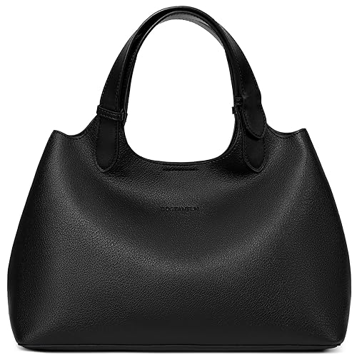 BOSTANTEN Satchel Purses for Women Trendy Top Handle Handbags Vegan Leather Designer Shoulder Bag with Adjustable Strap