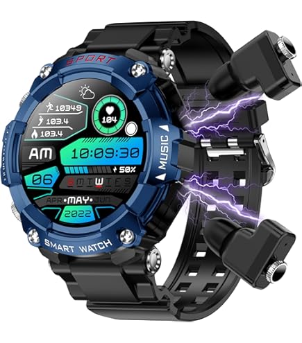 Amazon.com: YPSDOOWKJ Smart Watch with Earbuds for Men Women,1.52