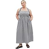 City Chic Womens Dress - Cute Gingham Maxi