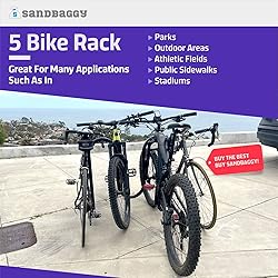 Sandbaggy Commercial Dual Loop Wave Bike Racks - 5