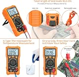Neoteck Digital Multimeter Voltmeter Tester NCV LCD 6000 Counts CAT III 600V view 5