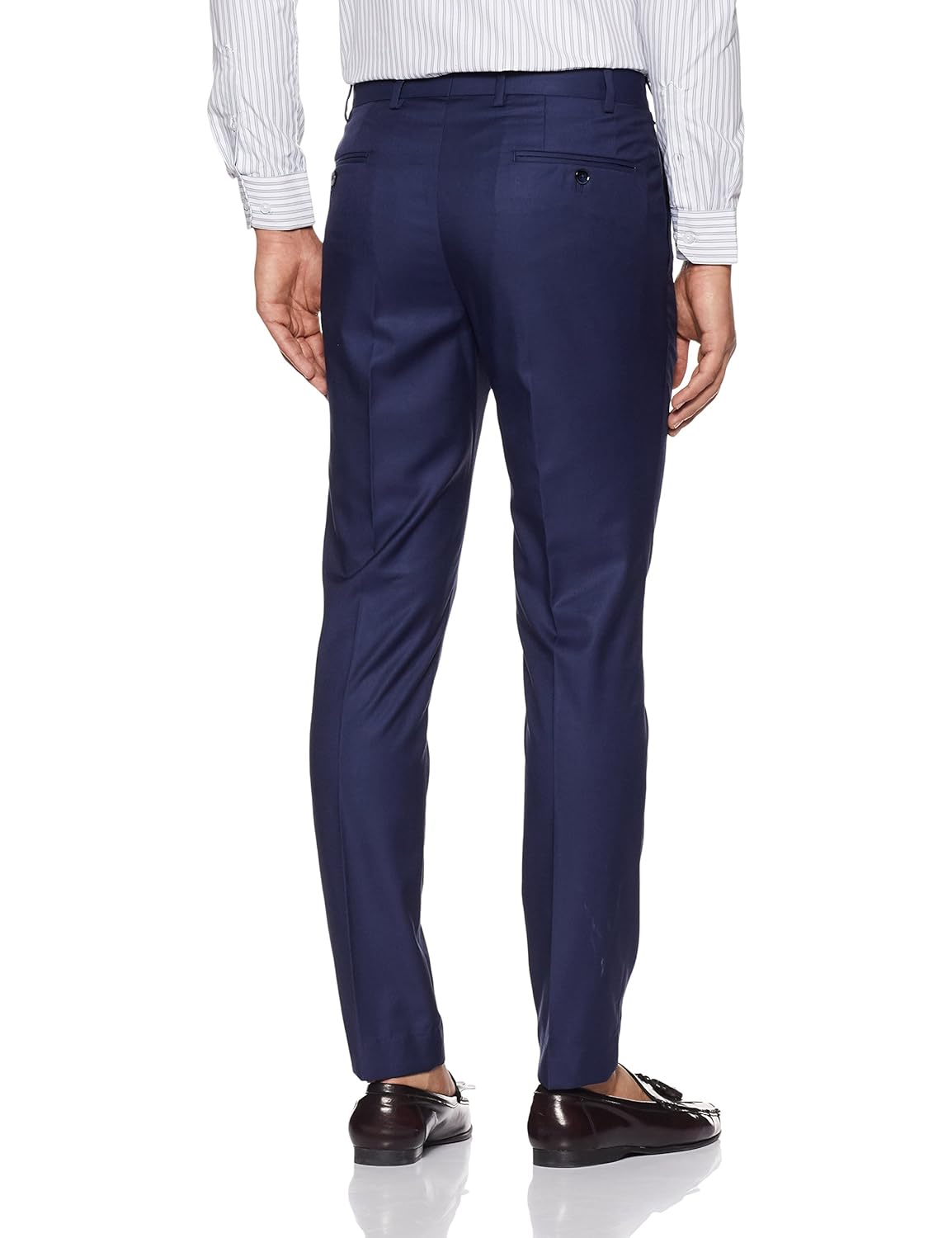 park avenue men's slim fit formal trousers