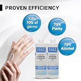 HAZ Isopropyl 70% Rubbing Alcohol 500 ml Pack First Aid Disinfectant IPA view 2