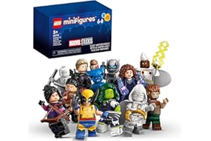 Lego Minifigures Marvel Series 2 6 Pack 66735 Mystery Blind Box, Surprise Collectible Characters for Role Play or to Add to a Minifigure or Marvel Collection, A Gift for Disney and Marvel Fans