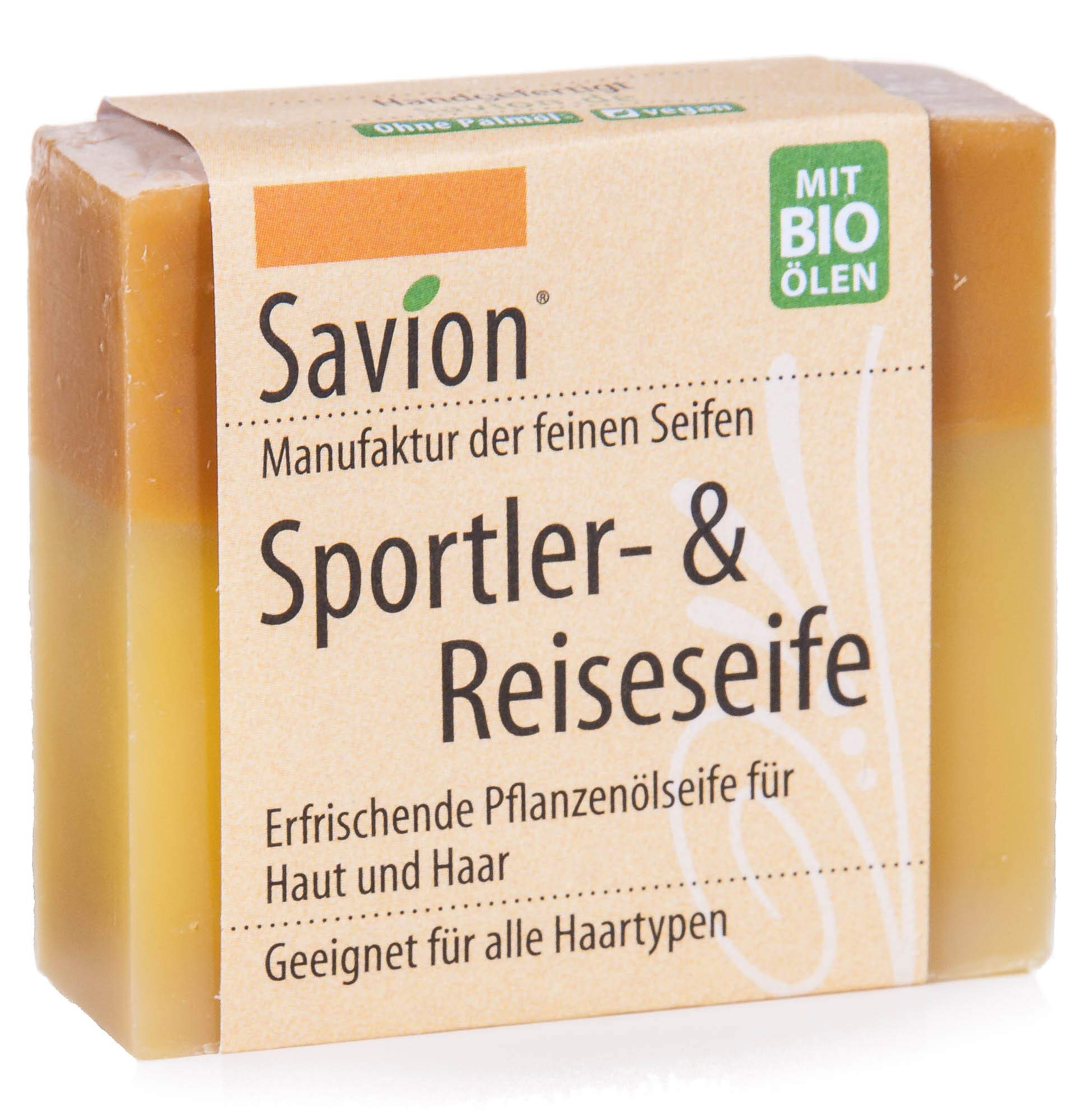 Savion Athletes and Travel Soap for Hair and Body Organic 85 g