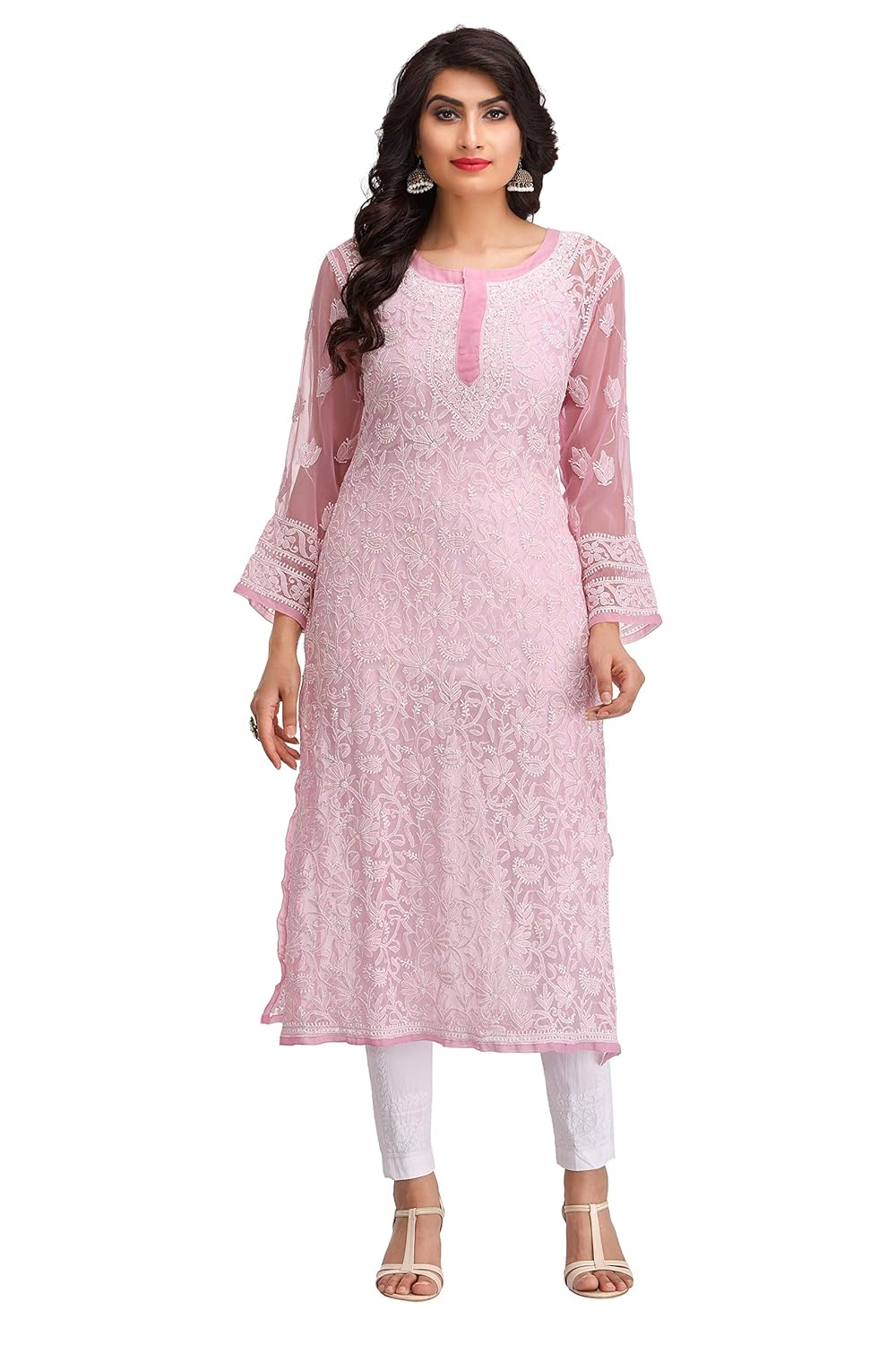 amazon chikankari kurtis