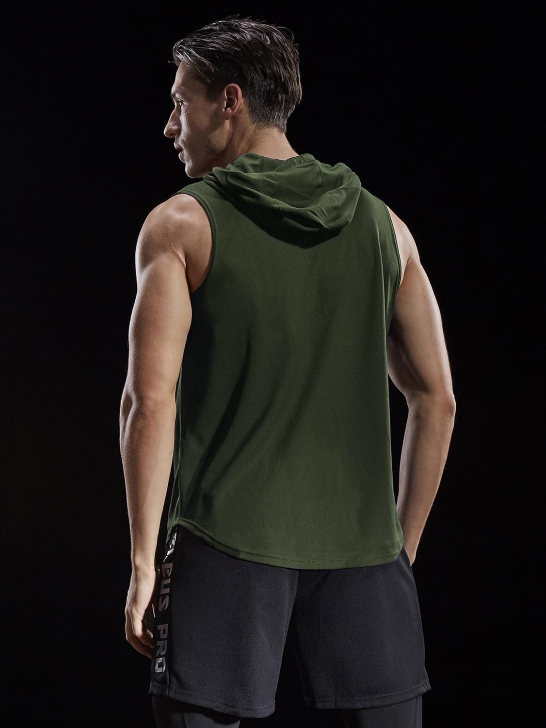Neleus Workout Athletic Muscle Tank with Hoods Pack of 3 at  Men’s Clothing store