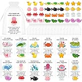 36 Sets Employee Appreciation Gifts Bulk Mixed Resin Animals Thank You Gift with Inspirational Pun Card Gift Bag Inspirationa