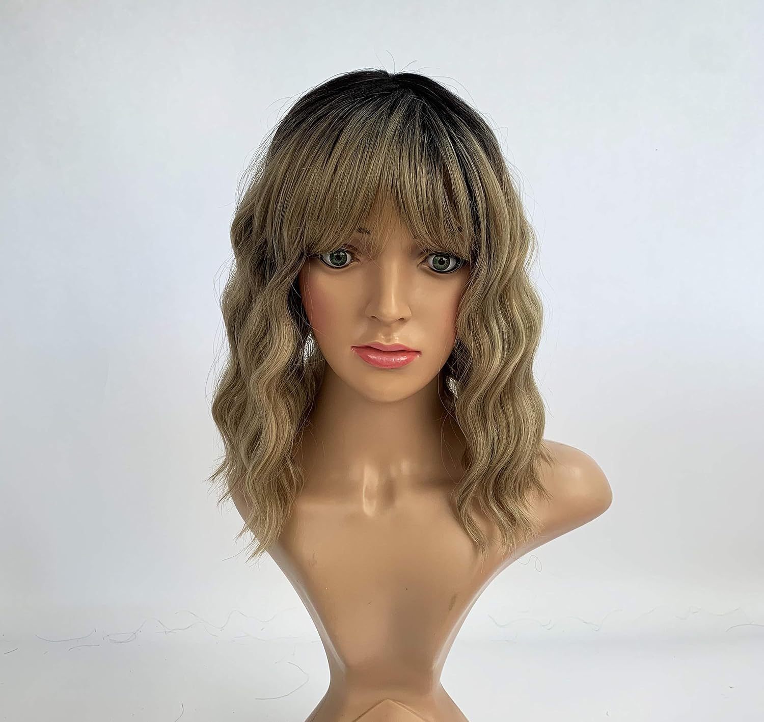 SLEEK 2020 New 13''Synthetic Curly Wig With Bang FRAN Fashion Wig Cosplay Wig for Black Women Heat Resistant Fiber Adjustable Cap 130G-TT4/12/613 - Image 4