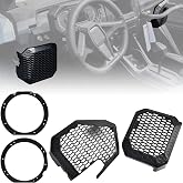 POKIAUTO 6.5" Speaker Mounts for 2025+ Polaris RZR PRO XP/R/S, Pair | Durable ABS Plastic, Mesh Cover, Easy Install, Under Dashboard Speaker Holder Adapter Brackets for RZR PRO XP4/R4/S4 2025+