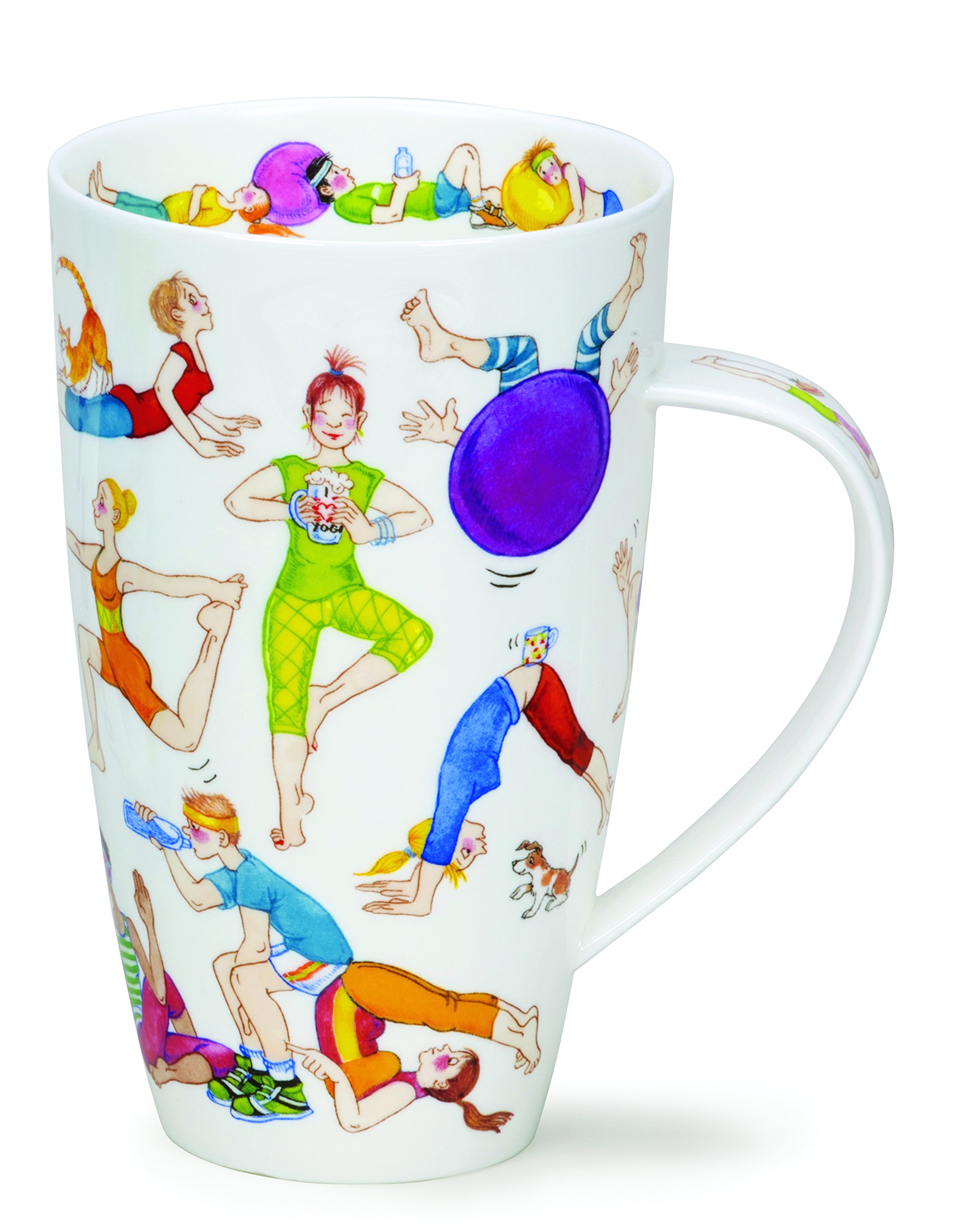 Dunoon Bone China Cherry Denman Mug (Excercise / Yoga)