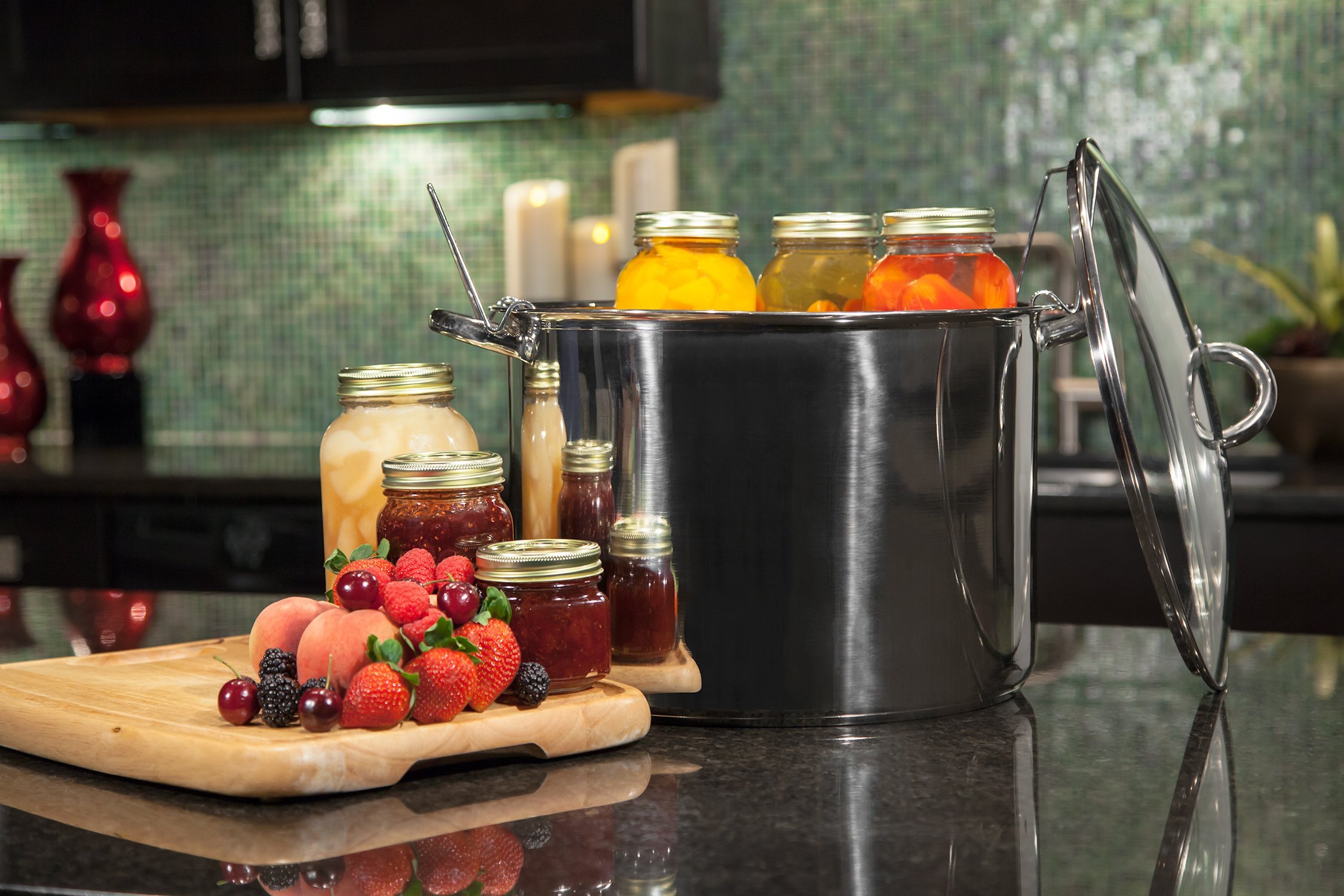 McSunley 620 Medium Stainless Steel Prep N Cook Water Bath Canner, 21.5