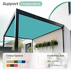 SunnyRoyal 17'x17' Sun Shade Sail Straight Edge