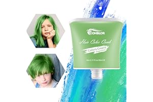 Temporary Hair Dye for Dark & Light Hair, Comblor Green Hair Chalk for Girls, Temporary Hair Color for Kids, Halloween Christ