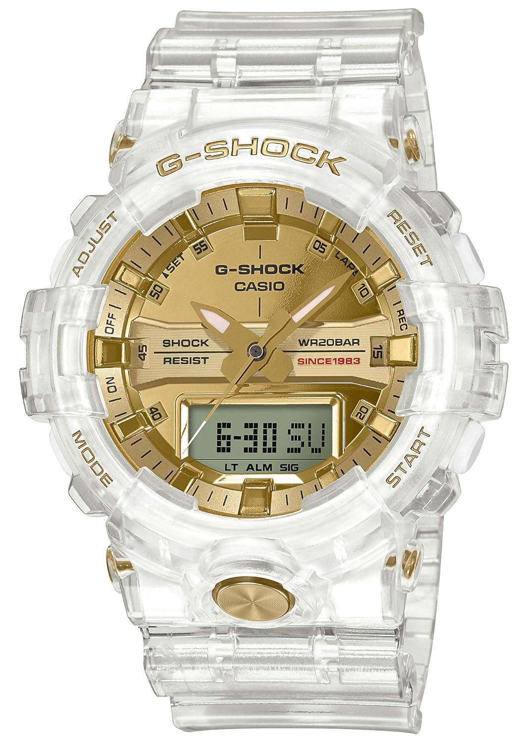 skeleton gold g shock