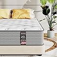 6V-Sermmoo Twin Mattress, 12 Inch Memory Foam Hybrid Mattress in a Box with Independent Spring, Medium Firm, Edge Support & Pressure Relief, CertiPUR-US Certified,39"*75"*12"