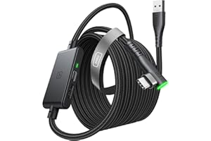 INIU Link Cable with Charging [16ft] for Meta Quest 3/3S, Oculus Quest 2/Pro, Pico 4, PC VR - USB 3.0 High Speed Data & Charging Cable, USB C Charger Cord for VR Headset Accessories - Upgraded Version