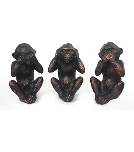 Amazon.com: Wise Monkeys See Hear Speak No Evil Ape