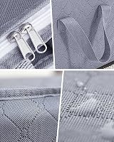 KALAHOL 90L Large Capacity Clothes Storage Bags Set of 6 with Zips Dark Grey view 4