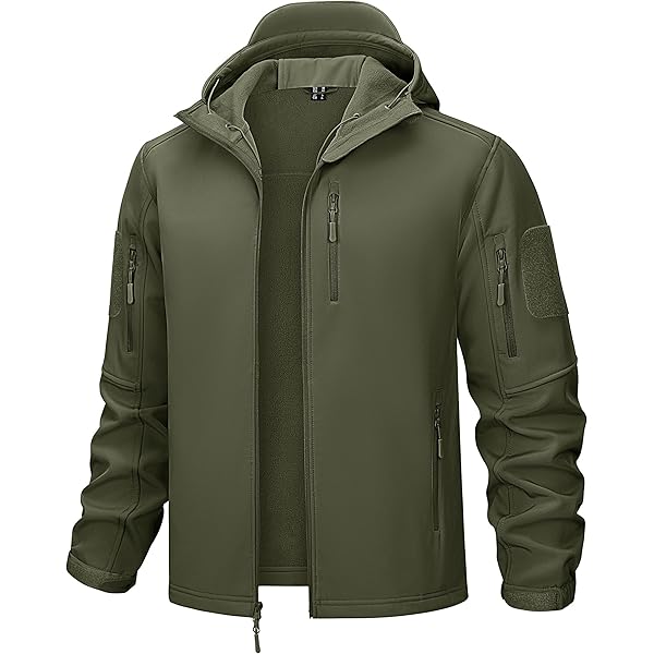 MFH Men's High Defence Softshell Jacket OD Green Size S at Amazon