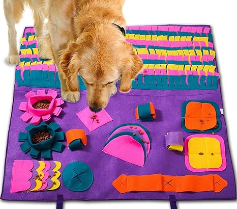 Patio Plus Handingsm Chien Snuffle Tapis Snuffle Matjeu Tapis Snuffle Chien Chat Snuffle Tapisle Stress Release Pad 90x90cm