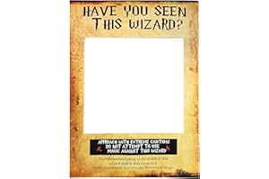 LaVenty Have You Seen This Wizard Photo Booth Prop Wizard Inspired Photo Booth Frame Wizard Birthday Party Photo Booth Props for Wizard Theme Party Decorations