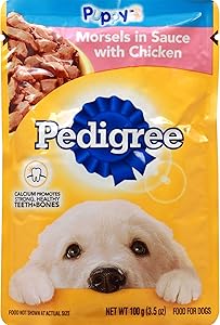 PEDIGREE Chicken Wet Dog Food Morsel in Sauce 3.5 OZ - 0023100119051