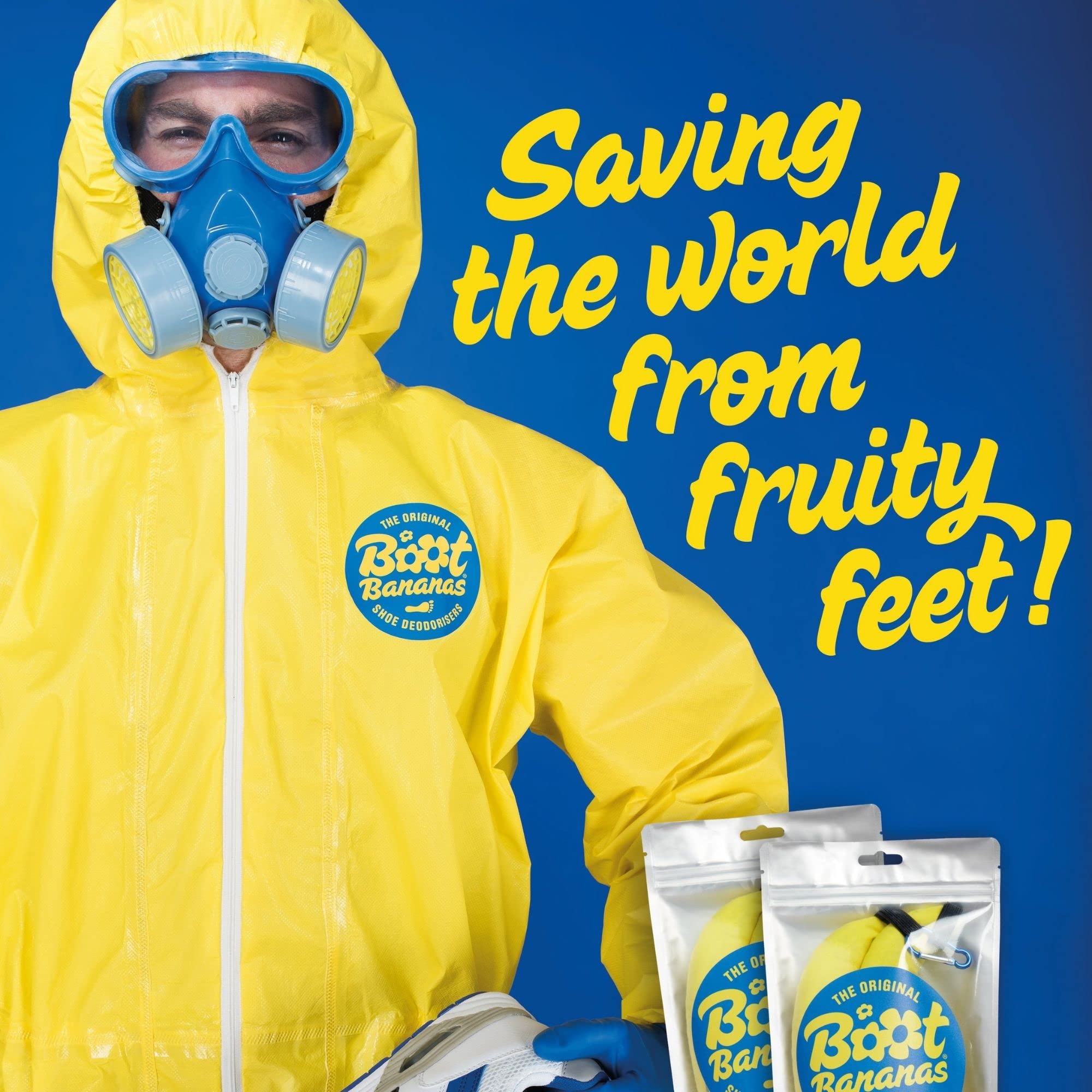 Boot Bananas Boot Bananas Original Shoe Deodorizer | Long-Lasting, Reusable Sports Shoe Deodorizer Odor Neutralizer & Air Purifier | Eco-Conscious | Lasts 6 to 12 Months | 1 Pair