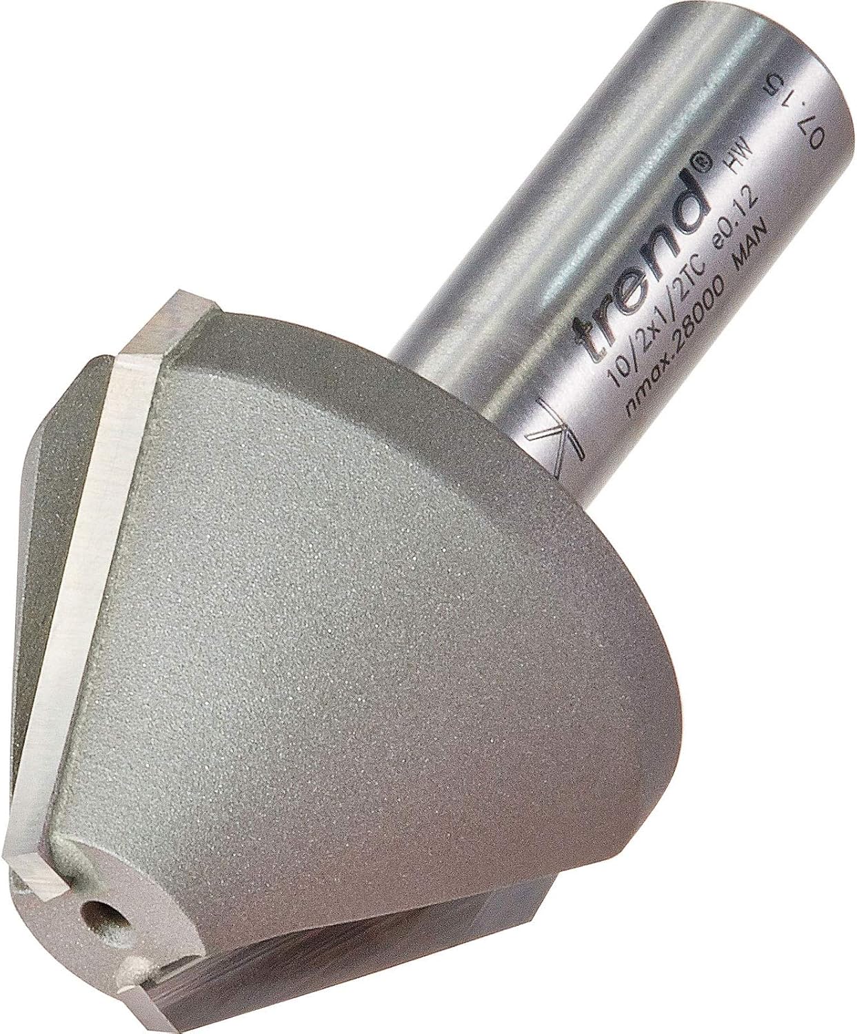 Trend Professional Mortar Groove/Large Chamfer, 60-Degree, 1/2 Inch Shank, 38mm Cut Diameter & 27mm Cut Length