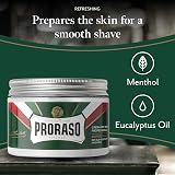 Proraso Pre Shave Cream Green 300 ml Eucalyptus Menthol Made in Italy view 2