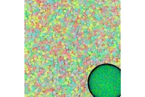 8000PCS Glowing Stones,3-5mm Luminous Stone Glow-in-The-Dark Rocks, Aquarium Glowing Stone for Fish Tank Lawn Patio Garden Ou