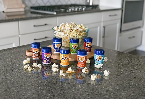 KERNEL SEASON’S POPCORN SEASONING MINI JARS VARIETY PACK, 0.9 OUNCE (PACK OF 8)