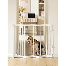 Retractable Dog Safety Gate No Threshold