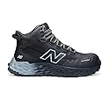 New Balance Fresh Foam Cremorne Composite Toe Safety Shoes for Men - Non Slip, Electrical Hazard - Wide Fit, Black/Grey, Mid