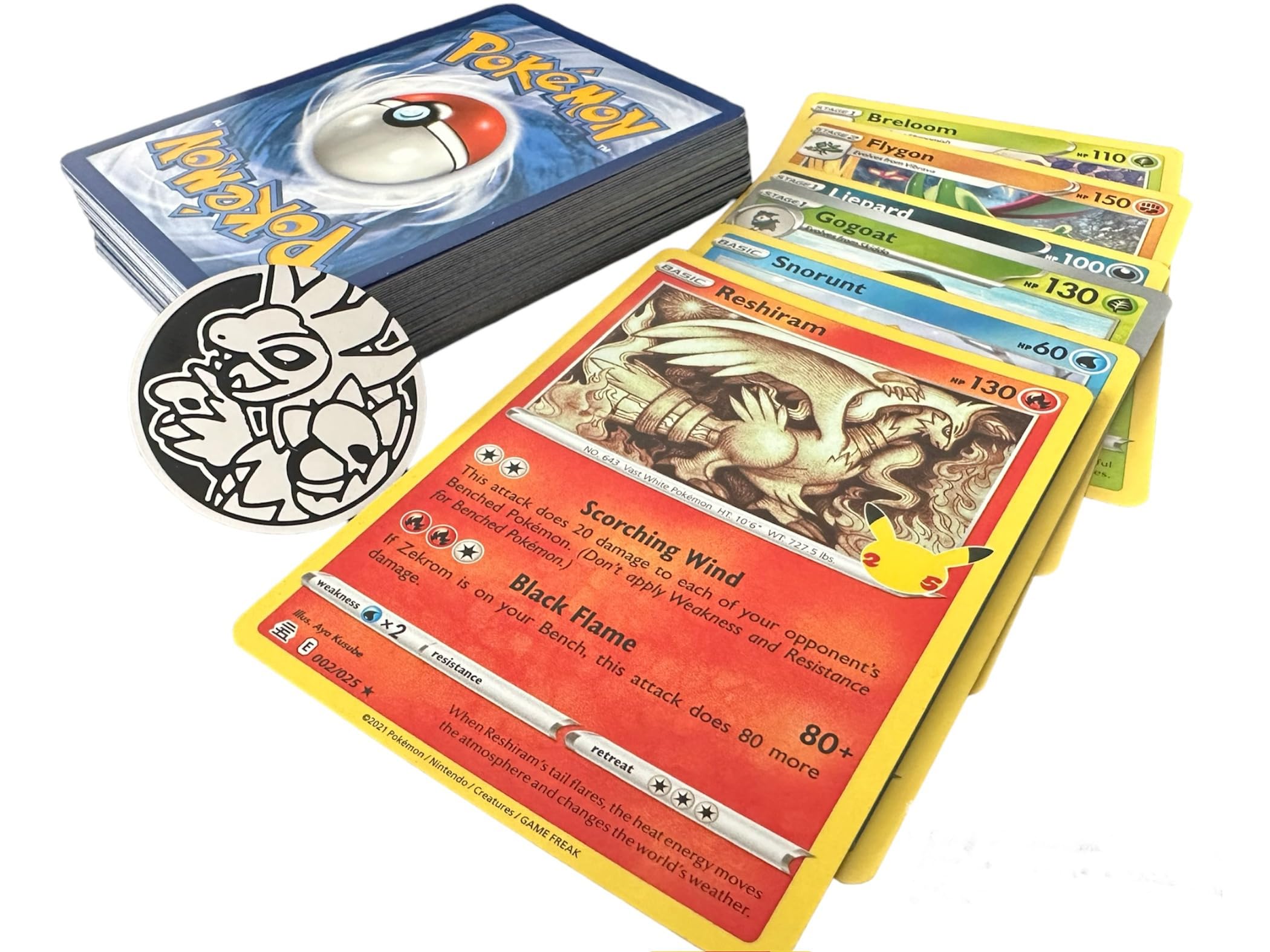 PoKéMoN Pokemon 50 Assorted Cards Bundle with 1 Official Game Coin