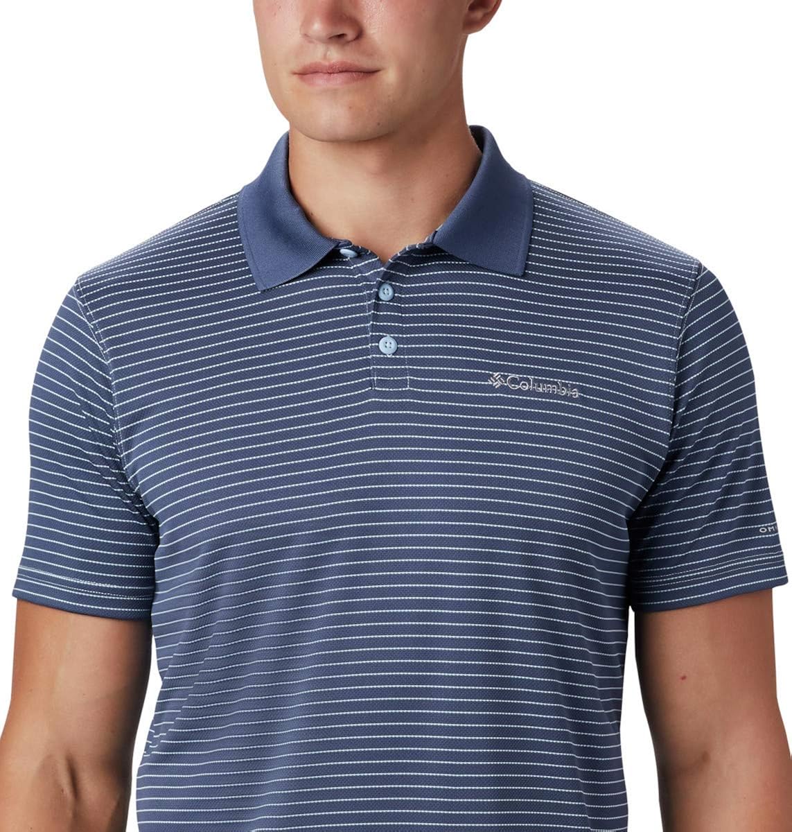 Columbia Men's Utilizer Stripe Polo III, Moisture Wicking, Sun Protection at  Men’s Clothing store