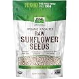 NOW Foods, Certified Organic Sunflower Seeds, Raw and Unsalted, Source of Fiber and Vitamin E, Hulled for Great Taste, Certif