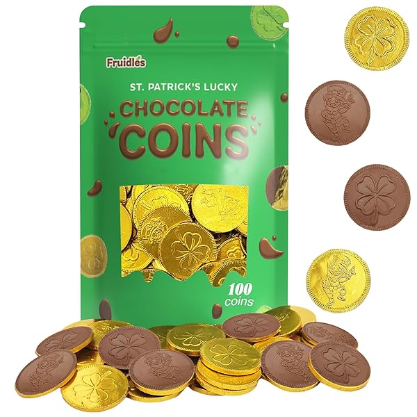 ST. PATRICK’S DAY MILK CHOCOLATE GOLD COINS 100...