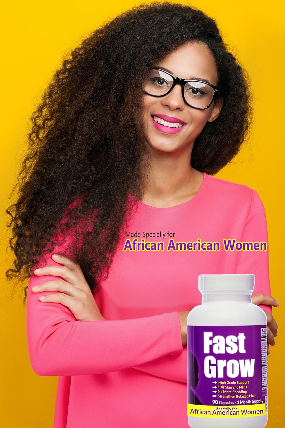 Buy Fast Grow Ethnic Hair Growth Vitamins 2 Bottles For Faster