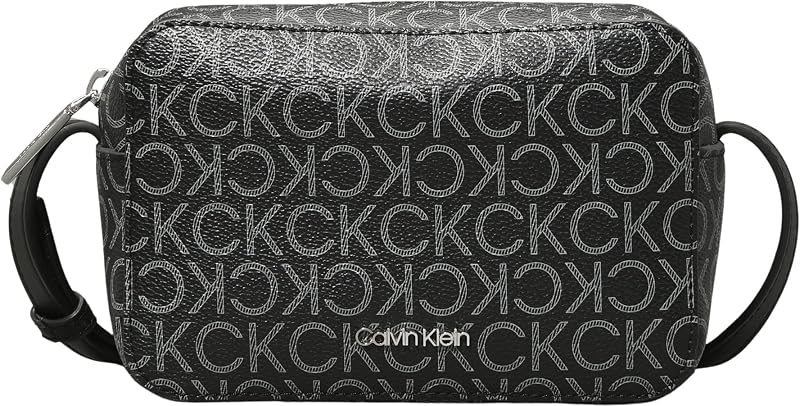 Sac à Bandoulière Femme Ck Must Camera Bag Mono Petit, Noir (Black Mono), Taille Unique