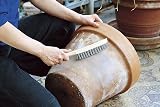 Wolfcraft Steel Wire Hand Brush 280mm Wooden Handle for Metal Wood Stone Rust view 4