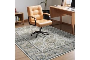 BOSHENGYA Office Chair Mat for Hardwood Floor,Computer Chair Mat Office Rugs for Rolling Chairs,Under Desk Rug for Floor Protector,Anti Slip Machine Washable Area Rug Brown 36"x48"