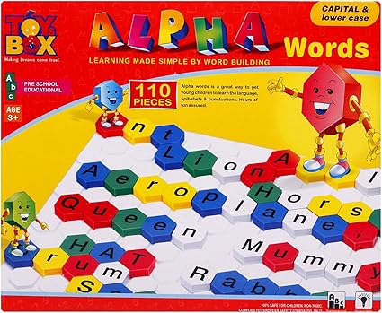 toyztrend Educational Alpha Words Capital and Lower case Alphabet Game for Kids to Learn Their Preschool Lessons at Home