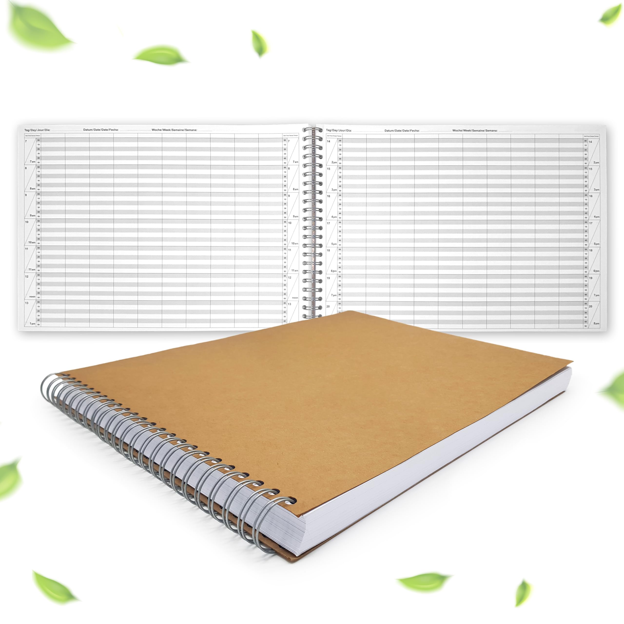 Hairdressing Salon Appointment Book and Practice 1-10 Employees 15/30 Minute Cycles, for 306 Days, Free to Enter 10 Mitarbeiter 10 Minuten Taktung