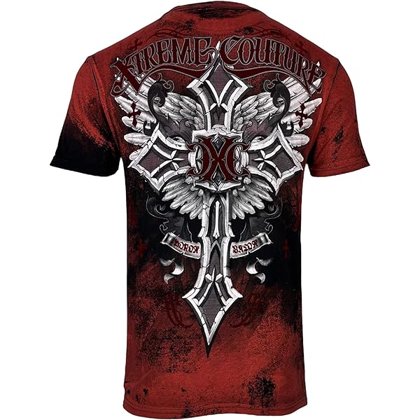 Xtreme Couture by Affliction Men's T-Shirt Pulverize S Blue