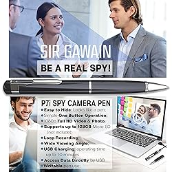 SIRGAWAIN Mini Spy Camera Hidden Camera Pen 1080p