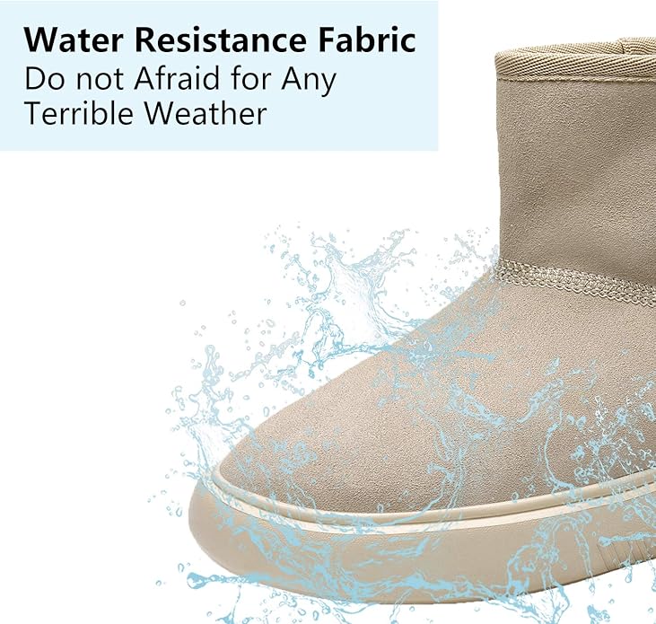 MEHOTO Womens Winter Lined Suede