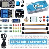 Suuoo ESP32 Development Board Starter Kit, WiFi and Bluetooth | 830-point breadboard, sensors, relay module, OLED display, for DIY electronics projects